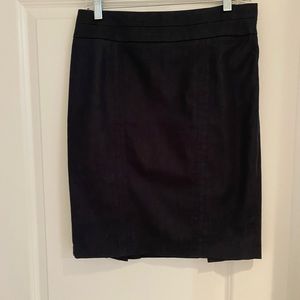 Black denim skirt. Size 4
